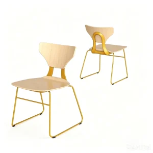 Factory Direct Custom Logo Custom Frame Color Ergonomic Bentwood Stackable Dining Chair for Hotel Restaurant Commercial Project