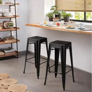 Factory Direct Custom Modern Durable Metal Outdoor High Bar Stool