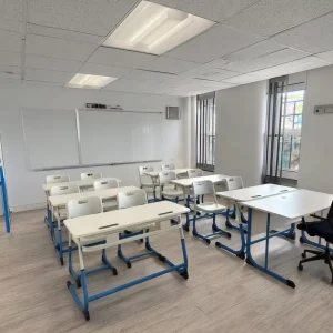 Factory Direct Double Seat School Furniture Height Adjustable Desk and Chair Set for Home Office or University Use