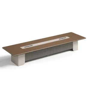 Factory Direct High Quality Long Conference Table Modern Office Solid Wood Table Desk Meeting Room Tables