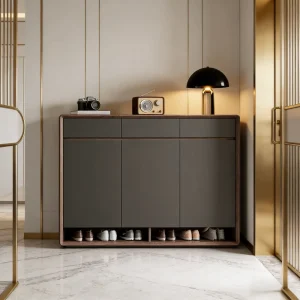 Factory Direct High Quality Modern Minimalist Eco Friendly Wooden Shoe Cabinet Large Capacity Storage Home Furniture Schools