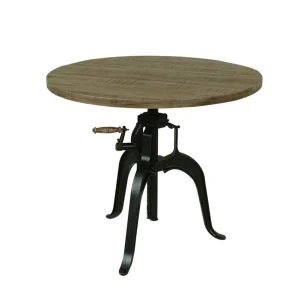Factory Direct Industrial Round Wood Hotel Bar Table Industrial Cafe Restaurant Dining Table