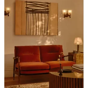 Factory Direct Living Room Furniture Set Fabric Sofa Modern Design 2 seater Sofa
