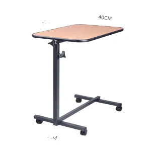 Factory Direct Low Priced Mobile Dining Table Hospitals Adjustable Height Features Wheels