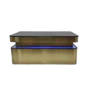 Factory Direct Luminous Steel Bar Table for KTV Club Nightclub Use Modern Design Customizable