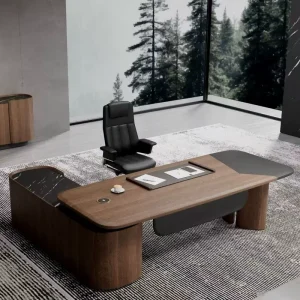 Factory Direct Luxury Office Furniture Table for Boss Executive Meeting Room Standing Desk Wooden Classic Desks