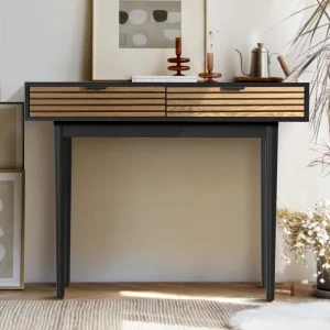Factory Direct Minimalist Design Luxury Modern Wood Hallway France Style Console Table for Entryway