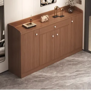 Factory Direct Modern Shoe Rack Cabinet with Drawers and Doors Clear Shoe Organizer for Entryway Apartment Living Room