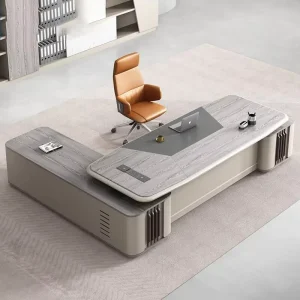 Factory Direct Modern Solid Wood Luxury Executive Boss Desk Manager Office Table
