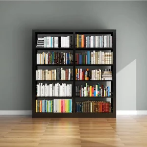 Factory Direct Modern White Open Steel Bookshelf Heavy Duty Bookcase for Home Office & Living Room Organizer Storage