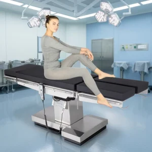 Factory Direct Multifunctional Electric Surgical Table T Shape Base Electric Kidney Bridge Operating Bed with 3 Memory Positions