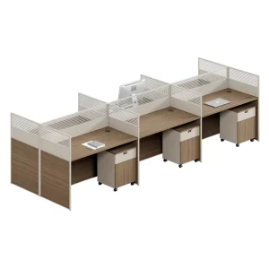 Factory Direct Office Furniture Partition Workstation Office Cubicle Multi Person Combination Aluminum Modern Style
