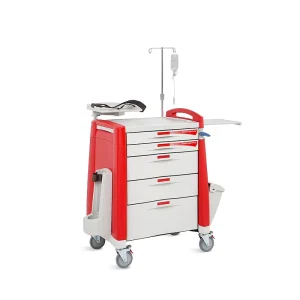 Factory Direct SKR058 ET Medical Emergency Trolley ABS Hospital Furniture EN60601 CE ISO Certified 50 lb Load Capacity