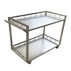 Factory Direct SUS304 2 3 Layer Trolley Custom Size Available Hospital Clinic Laboratory Use Silent Brake Casters OEM ODM Mirror