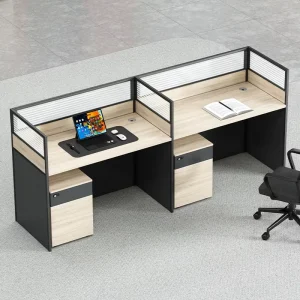Factory Direct Sale 2 4 Person Desk Office Furniture Modern Workstation Desk Combination Staff Office Computer Desk
