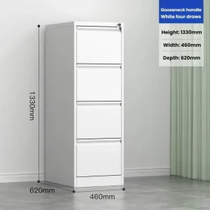 Factory Direct Sale 4 Drawer Metal Vertical Filing Cabinet Office Steel Storage