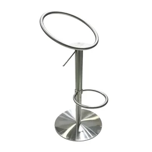Factory Direct Sale Durable Stainless Steel Bar Chair Base Commercial Restaurant Bar Adjustable Height Rotatable Bar Chair Base
