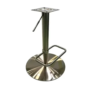 Factory Direct Sale Durable Stainless Steel bar Chair Base Commercial Restaurant bar Adjustable Height Rotatable bar Chair Base
