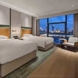 Factory Direct Sale Luxury Custom Hotel Furniture Bed with Storage Modern Wooden Style King Bed for Bedroom Furniture Set