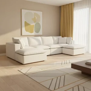 Factory Direct Sale Modern Compressed Sofa High Resilience Foam Vacuum Packed Modular Sofa Couch for Living Room