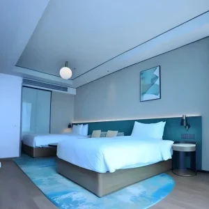 Factory Direct Sale Modern Luxury Hotel Bedroom Furniture Set 5 Star Standard Hotel Room Furniture Bed Panel Headboard