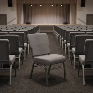 Factory Direct Sale Modern Popular Theater Furniture Custom Colors Fabric Metal Rack Commercial Durable Church Chairs