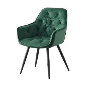 Factory Direct Sale Modern Stable Upholstered Colorful Velvet Dining Chair for Home Bar Apartment Living Room Restaurant