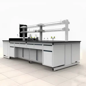 Factory Direct Sale Phenolic Lab Bench Mounted Shelves Electronic Pharmacy Lab Table Chinese for Schools Hospitals