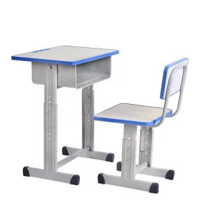 Factory Direct Sales Classroom Single Student School Desk and Chair Set Customized Color Primary School Desk