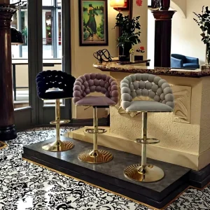 Factory Direct Sales High End Swivel Adjustable Bar Chair Household Bar Chair for Living Home and Home bar