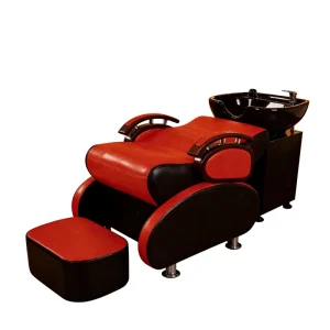 Factory Direct Sales Internet Famous Hair Salon Shampoo Chair Flush Massage Semi Reclining Beauty Salon Dedicated