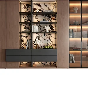 Factory Direct Sales Living Room Save Space Sideboard School Durable High end LED Light Bookcase