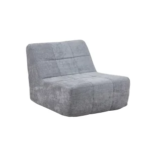 Factory Direct Sales Modern Compression Sofa Fabric Sponge Filling Grey Modular Single Sofa for Apartment Living