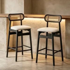 Factory Direct Sales Modern Industrial Ergonomic Dining Chair with Rubberwood Frame Backrest for Hotels Home Cafes Restaurants