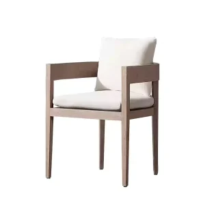 Factory Direct Sales Modern Solid Wood Teak Outdoor Chair for Terrace Hotel Restaurant Garden Courtyard