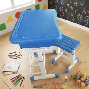 Factory Direct Sales Single School Desk and Chair Set Wear Proof School Desk and Chair Sets for Classrooms