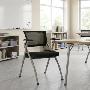 Factory Direct Sales Stackable Study Chair Compact Folding Executive Office Chairs for Events Office Conference Mesh Chair