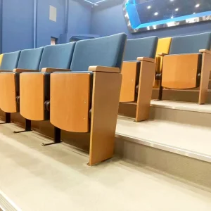 Factory Direct Sales Wood Feet Auditorium Seat Row Chairs Multimedia Step Seating School Conference Room Lecture Hall Chair
