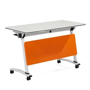 Factory Direct Sales of Flip Fold Training Tables Multi Functional Mobile Conference and Reception Computer Desks