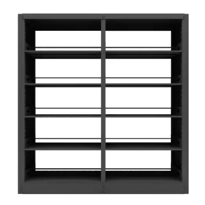 Factory Direct Sales of Modern White Open Steel Bookshelves Suitable for Home Offices and Living Rooms