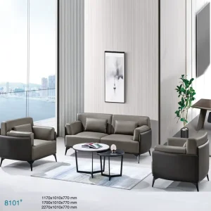 Factory Direct Sell Modern Leather Office Sofa Set with Ergonomic Design for Home Office and Commercial Use