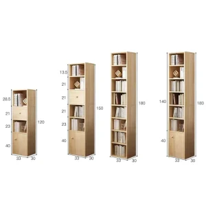 Factory Direct Selling Aesthetically Book Shelf Wooden Bookshelf for Library