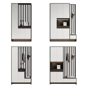 Factory Direct Solid Wood Shoe Cabinet with Shoe Rack for Villa Porch and Home Storage Use
