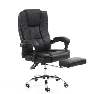 Factory Direct Supply Contemporary Adjustable Luxury Executive Office Boss Armchair Pu Leather Director CEO Ergonomic Stainless