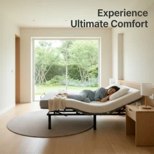 Factory Direct Supply Modern Iron Electric Adjustable Bed Reclining Comfort Multi Angle Support Home Guest Room Villa School