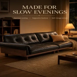 Factory Direct Supply Vintage Midcentury Sectional Three Seat Fabric Sofa Complete Matching Furniture for Mall Hotel