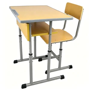 Factory Direct sale Student Wooden School Desks and Chairs Classroom Durable Desks and Chairs School Desk Sets