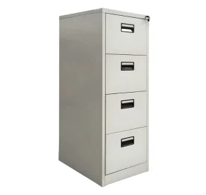 Factory Directly 4 Drawer Steel Vertical Lockable File Storage Cabinet for Modern Home Office Furniture Easy Assembly