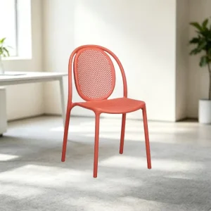 Factory Directly Supply Stackable Plastic Chair Outdoor Furniture Restaurant Chairs with Easy Clean Waterproof Advantage