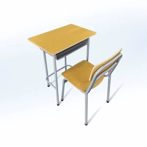 Factory Durable and Sturdy Wood MDF School Desks and Chairs for School Use